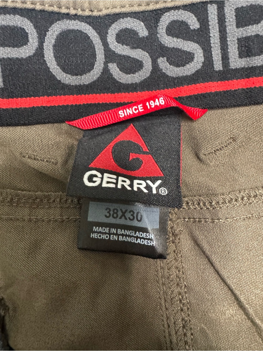 Gerry Men's Cargo Pants in Olive Green - Picture 7 of 9